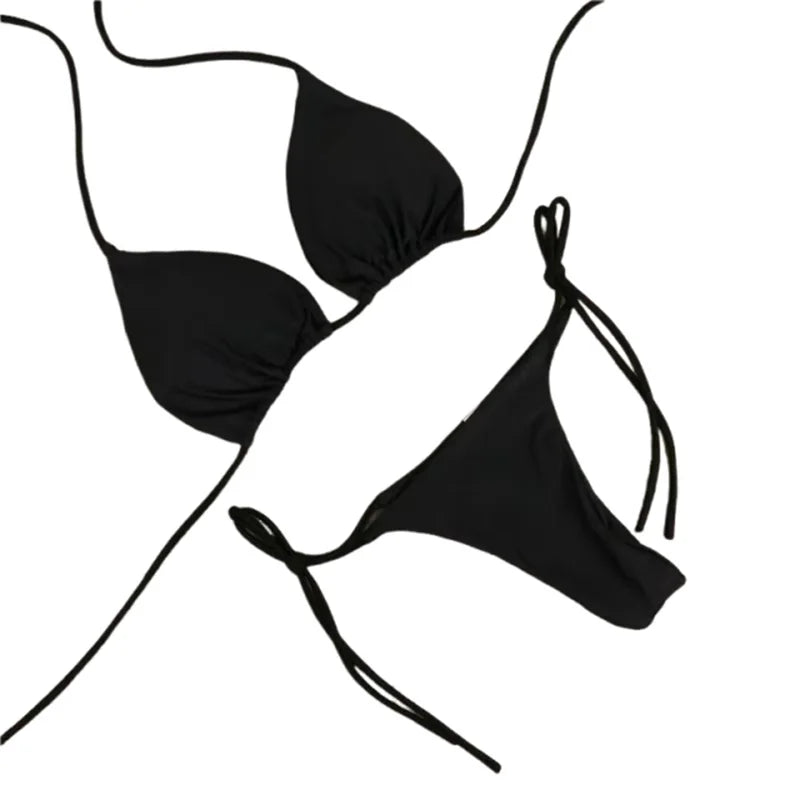 Sexy Bikinis Set Summer Brazilian Swimsuit Women Bra Thong Two Pieces Swimwear Beachwear Bathing Suit Beachwear Swimsuit Women