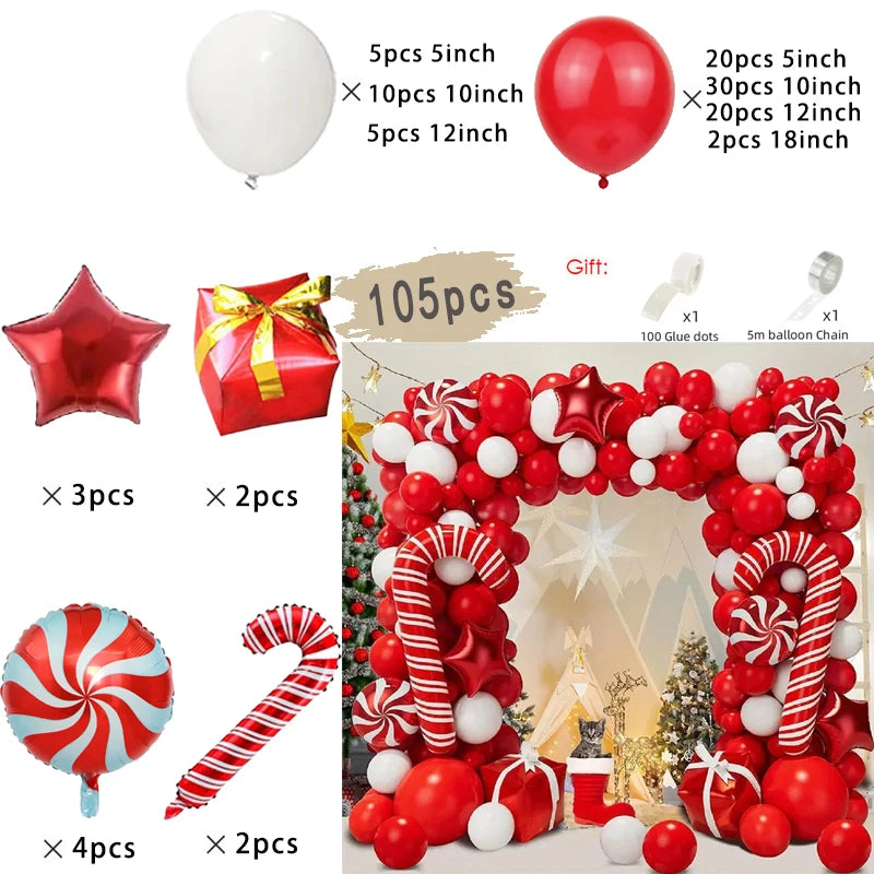 Christmas Balloon Garland Arch Kit — Holiday Party Decor