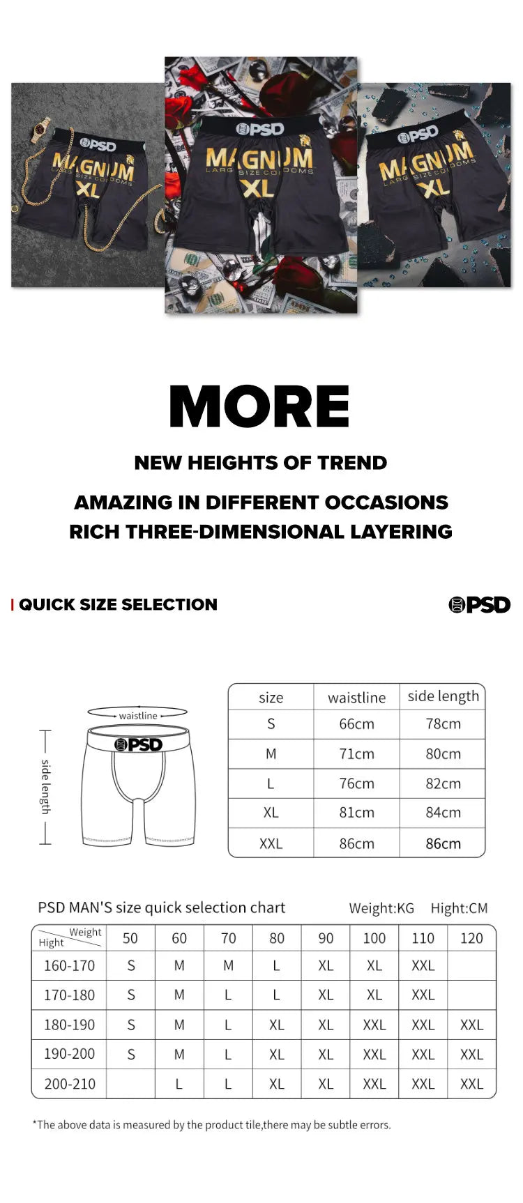 OZPSD Men Sexy Boxers Men Boxershorts Men's Printed Long Boxer Briefs Mens Underpants Plus Size Breathable Man Underwear Panties
