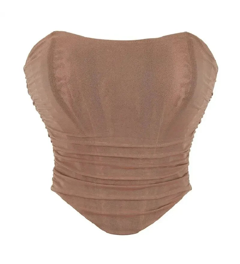 Pink Women Corset Sexy Overbust Bustier Crop Top Lace-Up Plastic Boned Corsets and Bustiers Body Shaper Short Torso Kорсет