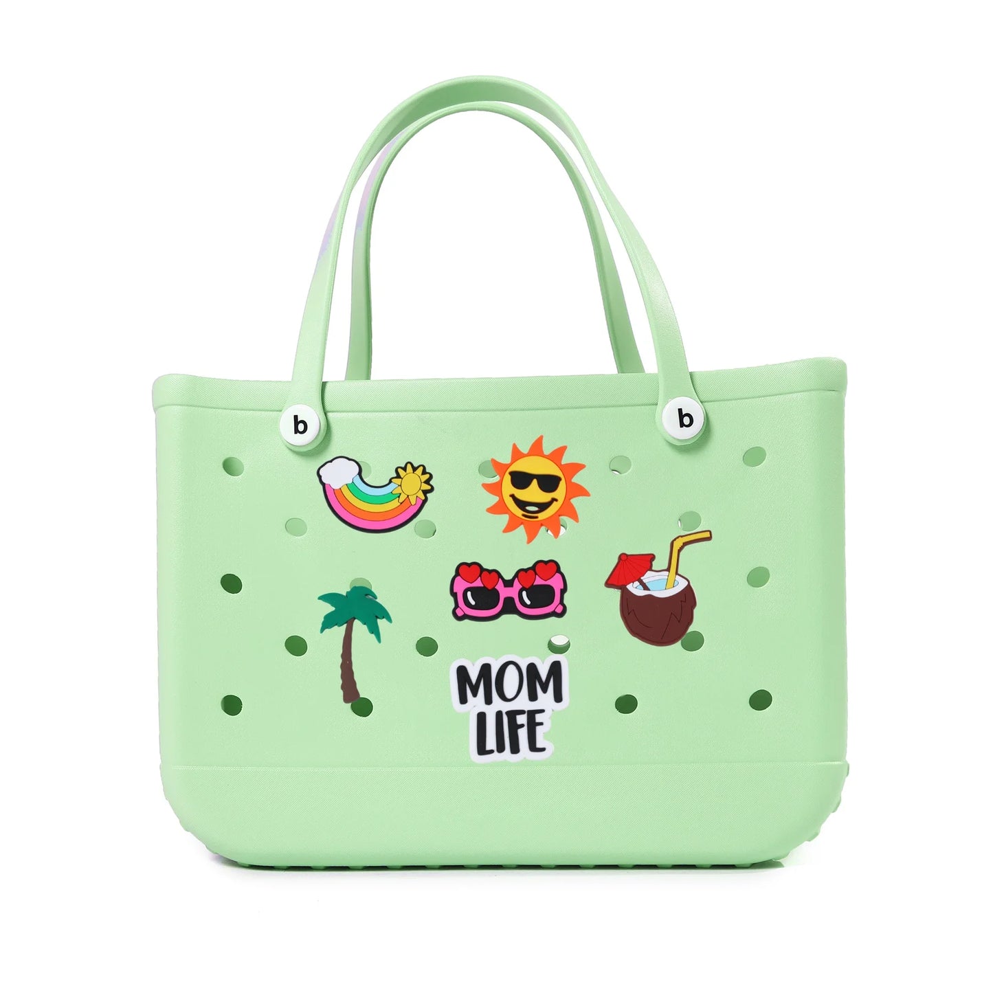 S M XL Eva Beach Bogs Bag Waterproof Extra Large Tote Bag Beach Basket Women Picnic Handbag 48cm XL Tote Bag Rubber shopping Bag