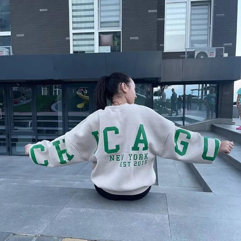 Casual Loose Harajuku Y2K Retro Letter Hoodie Women 2025 American New Street Hip-hop Fashion Punk Oversized Sweatshirt Men